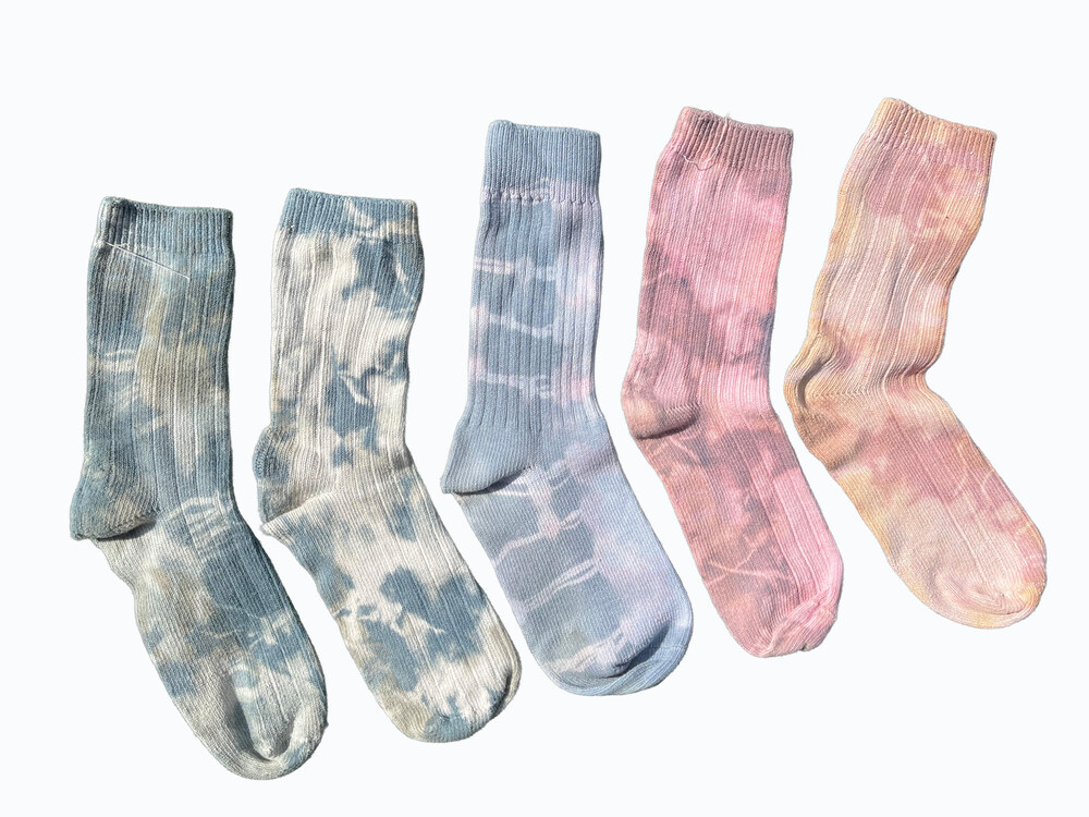 Tie-dye socks