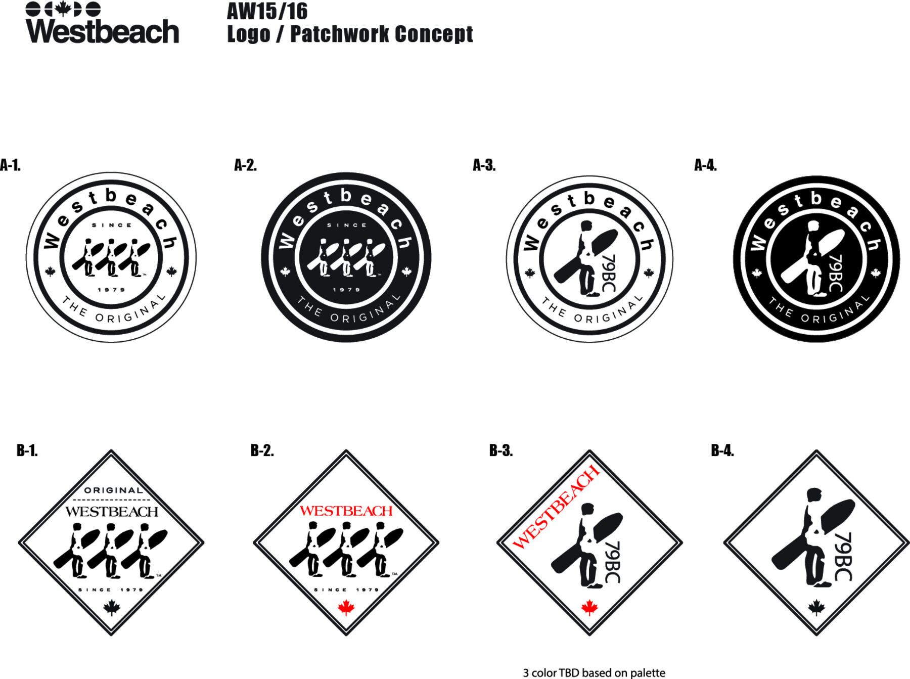 Westbeach logo and patchwork concept development
